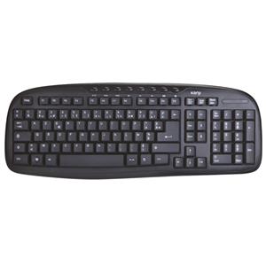 COMBO MOUSE Y TECLADO KANJI KJ-TECMOUIN005 INALAMBRICOS PLUG AND PLAY NEGRO