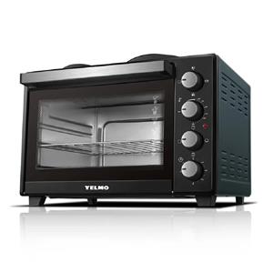 HORNO ELECTRICO YELMO YL45AN 45 LTS DOBLE ANAFE 1600 WTS NEGRO