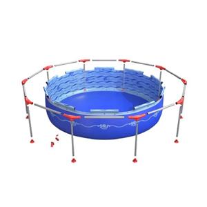 PILETA DE LONA SOL DE VERANO ARCO 10 ESTRUCTURAL REDONDA 5500 LTS 300 X 76 CM