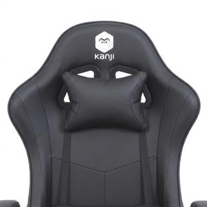 SILLON GAMER KANJI KJ-395 BK ERGONOMICO RECLINABLE 135 GRADOS NEGRO