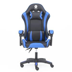 SILLON GAMER KANJI KJ-395 BB ERGONOMICO RECLINABLE 135 GRADOS NEGRO Y AZUL